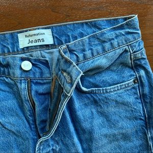 Reformation Julia Crop High Cigarette Jeans